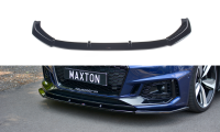 Maxton Design Front extension V.1 black gloss - Audi RS4 B9