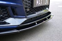 Maxton Design Front extension V.1 black gloss - Audi RS4 B9