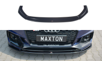 Maxton Design Front extension V.2 black gloss - Audi RS4 B9