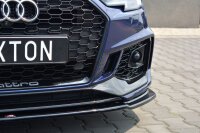 Maxton Design Front extension V.2 black gloss - Audi RS4 B9