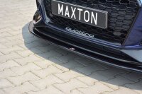 Maxton Design Front extension V.2 black gloss - Audi RS4 B9