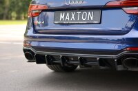 Maxton Design Diffusor Heckansatz schwarz Hochglanz - Audi RS4 B9 Avant