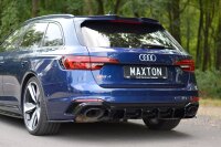 Maxton Design Spoiler Cap schwarz Hochglanz - Audi RS4 B9...