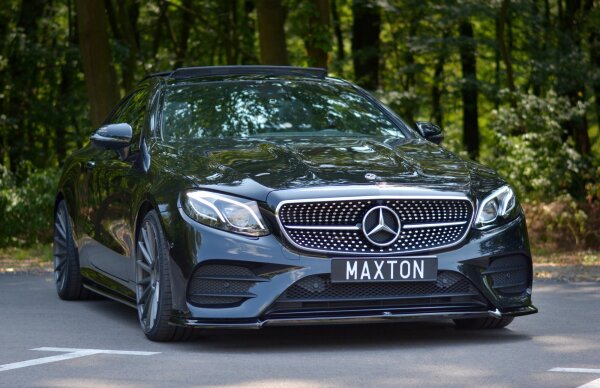 Maxton Design Front extension V.2 black gloss - Mercedes E-Class W213 Coupe (C238) AMG-Line