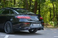 Maxton Design Rear extension Flaps diffuser black gloss - Mercedes E-Class W213 Coupe(C238) AMG-Line