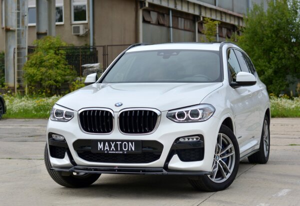 Maxton Design Front extension V.1 black gloss - BMW X3 G01 M Package