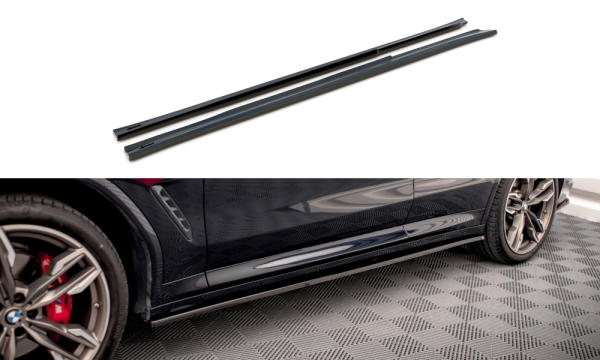 Maxton Design Side skirts extension extension black gloss - BMW X3 G01 M Package