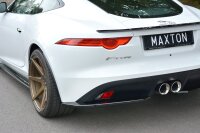 Maxton Design Heckansatz Flaps Diffusor schwarz Hochglanz - Jaguar F-Type
