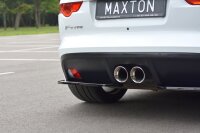 Maxton Design Heckansatz Flaps Diffusor schwarz Hochglanz - Jaguar F-Type