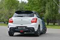 Maxton Design Rear extension Flaps diffuser black gloss - Suzuki SWIFT 6 Sport