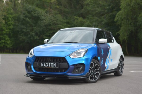 Maxton Design Front extension V.1 black gloss - Suzuki SWIFT 6 Sport