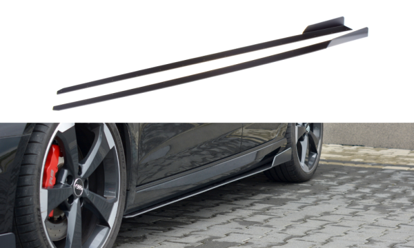 Maxton Design Sport Side skirts extension extension V.2 - Audi RS3 8V FL Sportback