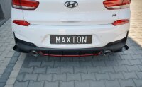 Maxton Design Diffuser rear extension for Rear bumper - Hyundai i30 MK3 N