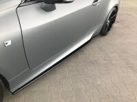 Maxton Design Side skirts extension extension black gloss - Lexus RC