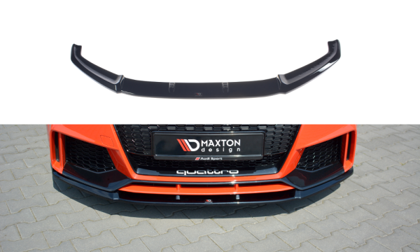 Maxton Design Front extension V.2 black gloss - Audi TT RS 8S