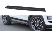 Maxton Design Side skirts extension extension black gloss - Hyundai Tucson MK3 Facelift