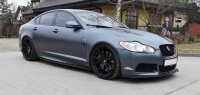 Maxton Design Seitenschweller Ansatz schwarz Hochglanz - Jaguar XF- R