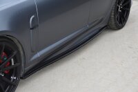 Maxton Design Side skirts extension extension black gloss - Jaguar XF- R