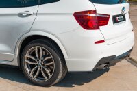 Maxton Design Heckansatz Flaps Diffusor schwarz Hochglanz - BMW X3 F25 M-Paket Facelift