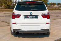 Maxton Design Heckansatz Flaps Diffusor schwarz Hochglanz - BMW X3 F25 M-Paket Facelift