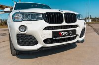 Maxton Design Front extension black gloss - BMW X3 F25 M-Package Facelift