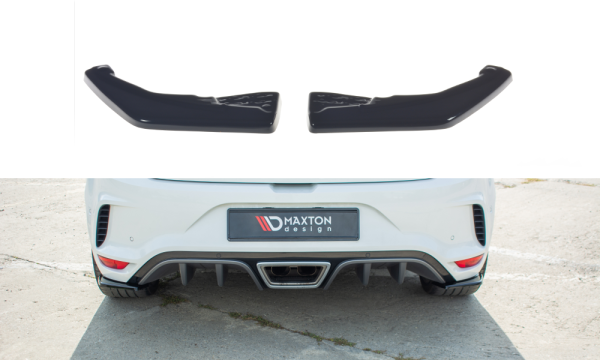 Maxton Design Heckansatz Flaps Diffusor schwarz Hochglanz - Renault Megane IV RS