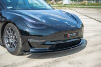 Maxton Design Front extension black gloss - Tesla Model 3