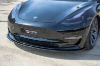 Maxton Design Front extension black gloss - Tesla Model 3