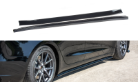 Maxton Design Side skirts extension extension black gloss...