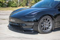 Maxton Design Front extension V.2 black gloss - Tesla Model 3