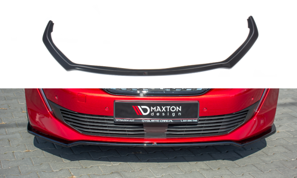 Maxton Design Front extension V.1 black gloss - Peugeot 508 MK2