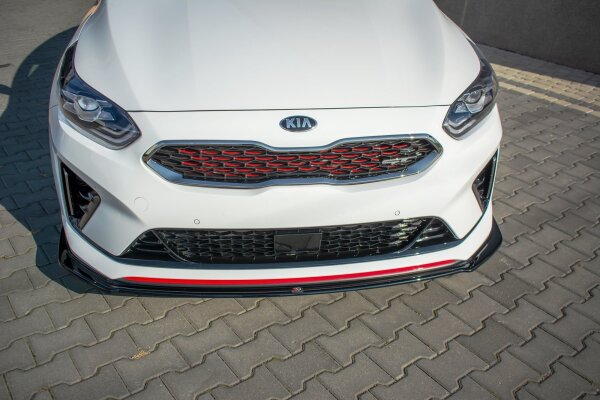 Maxton Design Front extension V.2 black gloss - Kia ProCeed GT Mk 3