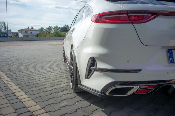 Maxton Design Rear extension Flaps diffuser black gloss - Kia ProCeed GT MK3