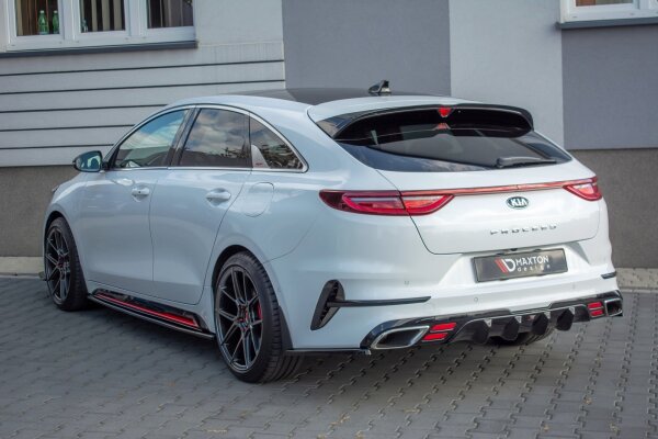 Maxton Design Seitenschweller Ansatz schwarz Hochglanz - Kia ProCeed GT MK3