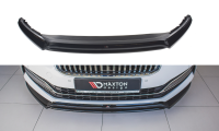 Maxton Design Front extension V.3 black gloss - Skoda...