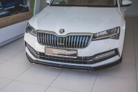 Maxton Design Frontansatz V.3 schwarz Hochglanz - Skoda...