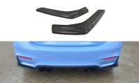 Maxton Design Heckansatz Flaps Diffusor schwarz Hochglanz - BMW M4 F82