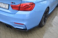 Maxton Design Heckansatz Flaps Diffusor schwarz Hochglanz - BMW M4 F82