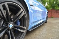 Maxton Design Seitenschweller Ansatz schwarz Hochglanz - BMW M4 F82