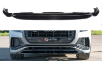 Maxton Design Front extension black gloss - Audi Q8 S-Line