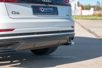 Maxton Design Rear extension Flaps diffuser black gloss - Audi Q8 S-Line