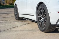 Maxton Design Side skirts extension extension black gloss - Audi Q8 S-Line