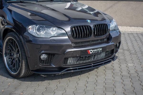 Maxton Design Front extension black gloss - BMW X5 E70 Facelift M Package