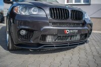 Maxton Design Front extension black gloss - BMW X5 E70 Facelift M Package