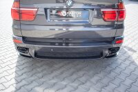 Maxton Design Heckansatz Flaps Diffusor schwarz Hochglanz - BMW X5 E70 Facelift M Paket