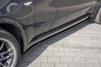 Maxton Design Side skirts extension extension black gloss - BMW X5 E70 Facelift M Package