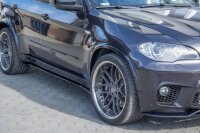 Maxton Design Side skirts extension extension black gloss - BMW X5 E70 Facelift M Package