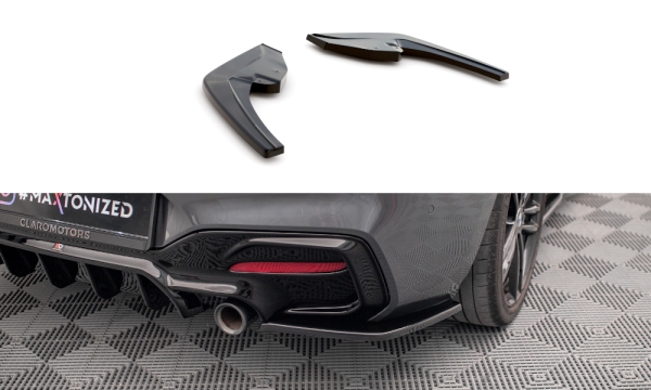 Maxton Design Rear extension Flaps diffuser black gloss - BMW 1 Series F20 Facelift M-Power