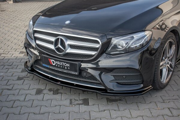 Maxton Design Frontansatz schwarz Hochglanz - Mercedes E43 AMG / AMG-Line W213