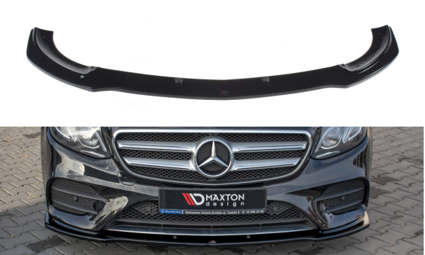 Maxton Design Frontansatz schwarz Hochglanz - Mercedes E43 AMG / AMG-Line W213